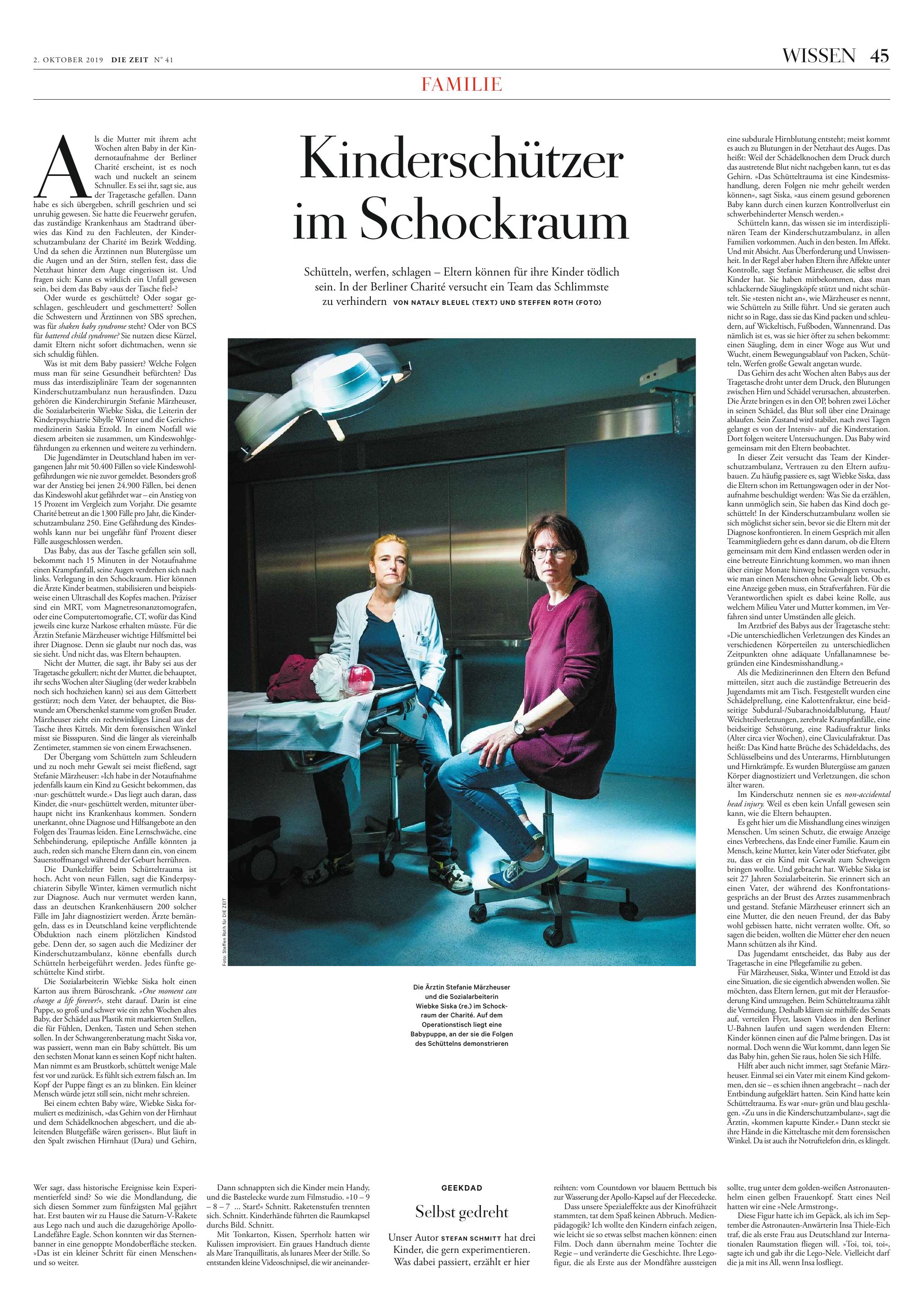 Kinderschützer im Schockraum